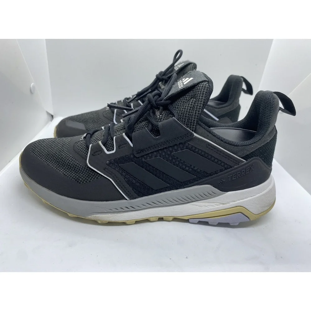 Adidas Terrex Men 9.5 Black Hiking Athletic Shoes SMA 23M001